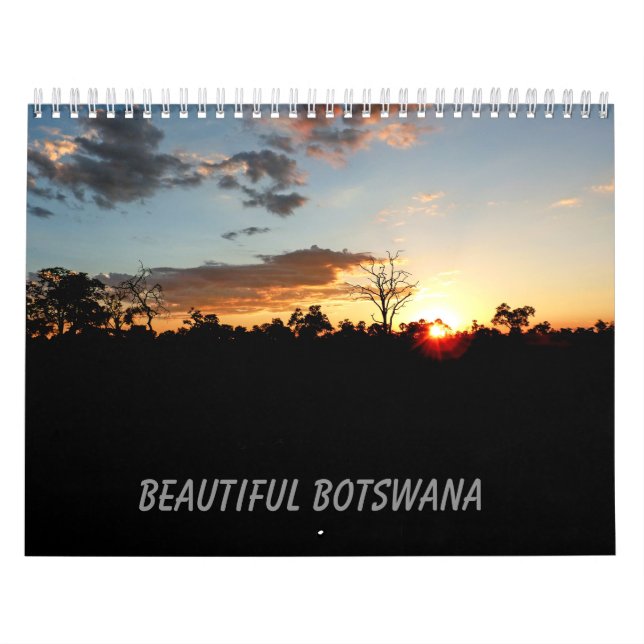 Calendario de tamaño mediano BEAUTIFUL BOTSWANA (Tapa)