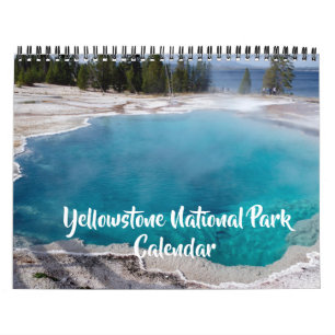 Calendario de tamaño mediano del parque Yellowston