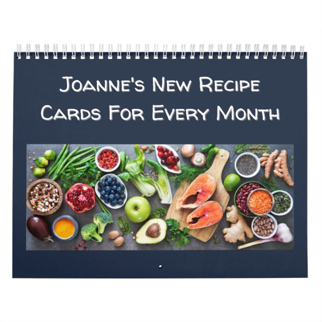 Calendario de Tarjetas de Recetas de 12 Meses 2027 (Tapa)