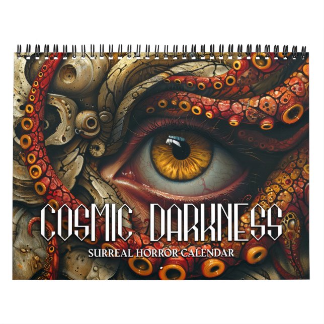 Calendario de terror surreal cósmico oscuro 2027 3 (Tapa)