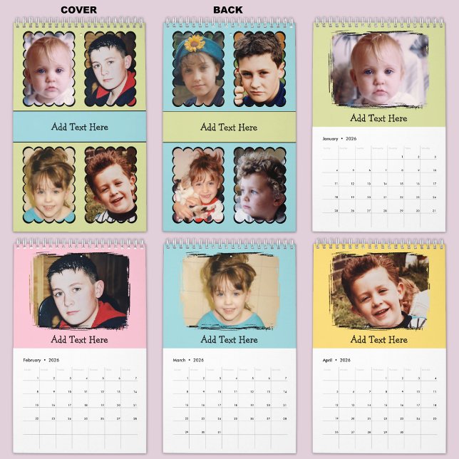 Calendario de texto personalizado con 20 fotos (Subido por el creador)