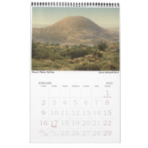 Calendario de tierras sagradas con lugares sagrado
