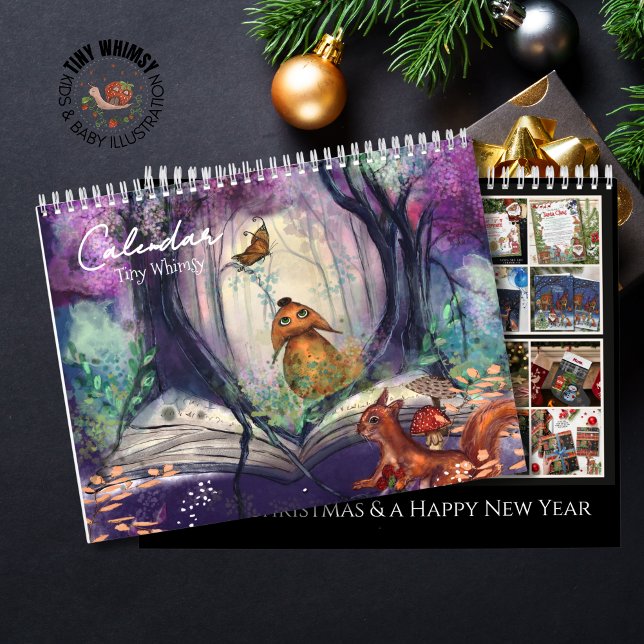 Calendario de Tiny Whimsy - Arte Mágico y Bosque (Tiny Whimsy Calendar - Magical Art & Woodland)