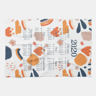 Calendario de toallas de té 2020 Decoración de