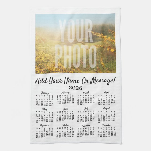 Calendario de toallas de té fotográfico (Vertical)