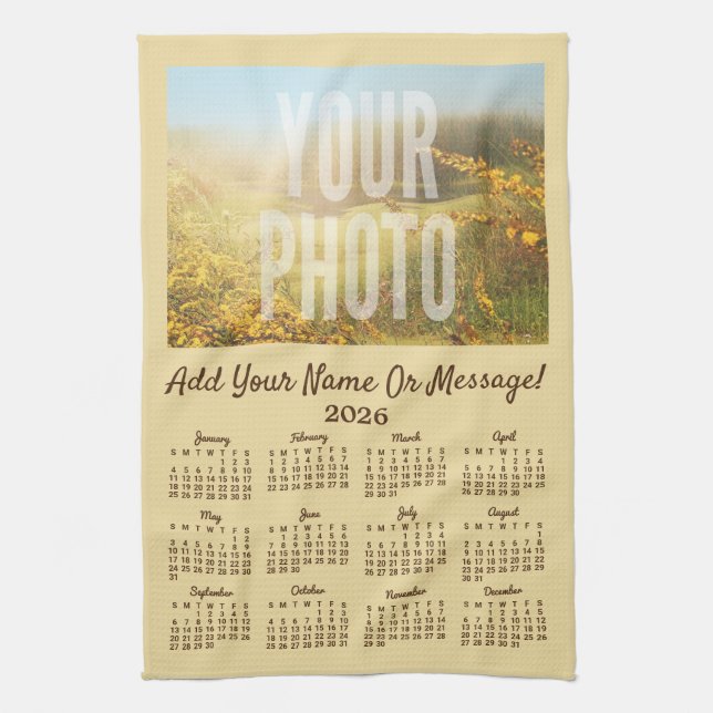 Calendario de toallas de té fotográfico (Vertical)