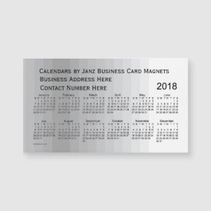 Calendario de tonos grises 2018 de Janz Magnet