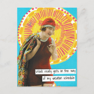 Calendario De Trabajo De Postales De Vacaciones Ir