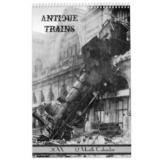 Calendario de trenes antiguos 2021