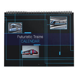 Calendario de trenes futuristas