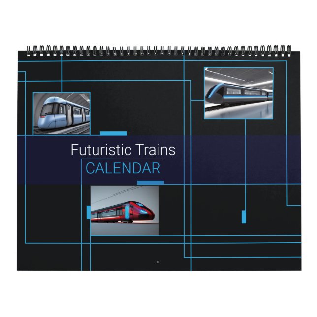 Calendario de trenes futuristas (Tapa)