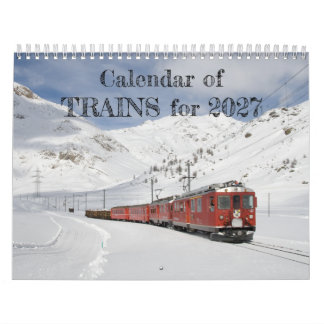 Calendario de Trenes para Vapor y Diésel 2027