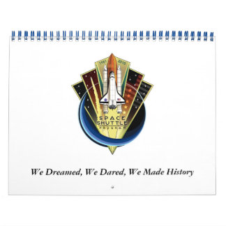 Calendario de tributo del transbordador espacial 2