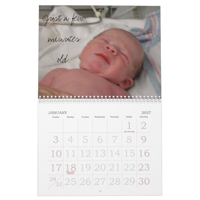 Calendario de Tristen (Jan 2027)