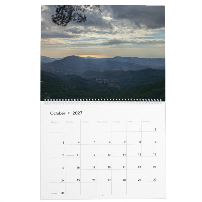 Calendario de Troodos de Chipre (Oct 2027)