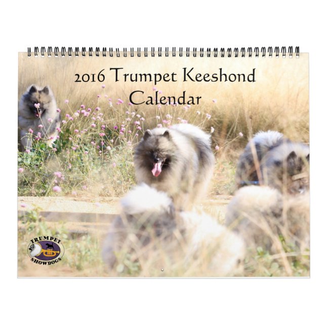 Calendario de Trumpet Keeshond (Tapa)