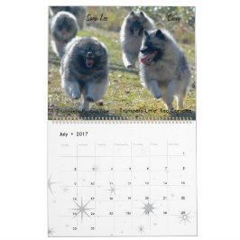 Calendario de Trumpet Keeshond 2017