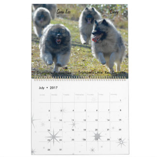 Calendario de Trumpet Keeshond 2017