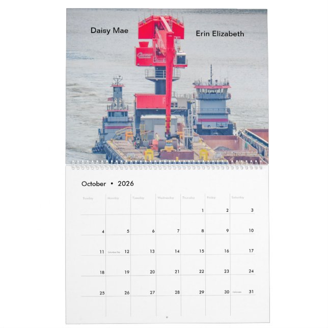 Calendario de Tugs 2025 de Carver Companies (Oct 2026)