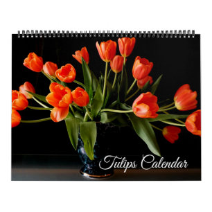 Calendario de tulipanes de gran tamaño