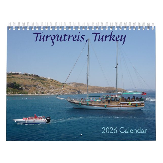 Calendario de Turgutreis, Turquía 2026 (Tapa)