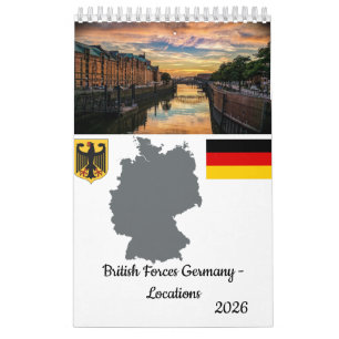 Calendario de ubicaciones de las fuerzas británica