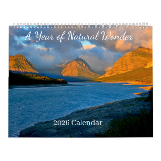 Calendario de un año de maravillas naturales 2026