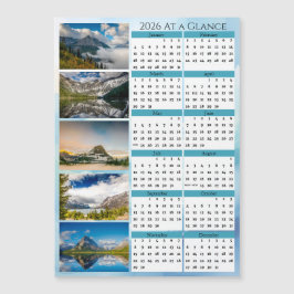 Calendario de un vistazo Glacier National Park 202