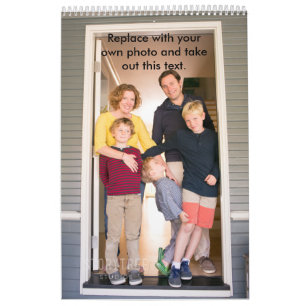 Calendario de una sola página Agregar fotos