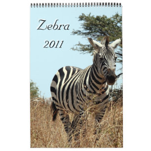 calendario de una sola página de Cebra 2011