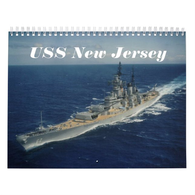 Calendario de USS New Jersey (Tapa)