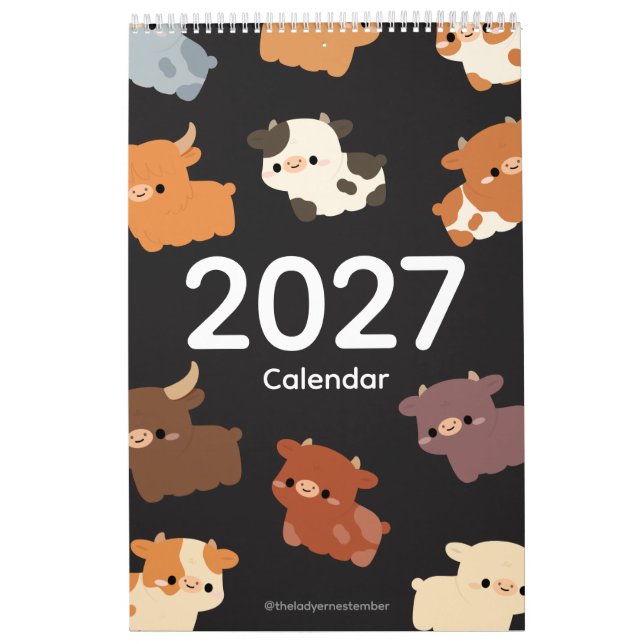 Calendario de Vaca 2027 (Tapa)