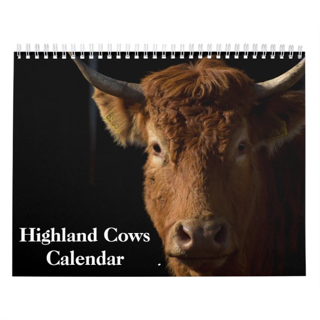 Calendario de vacas de Highland 2026 (Tapa)