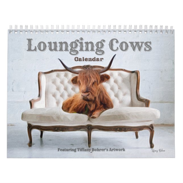 Calendario de vacas flotantes de Tiffany Bohrer (Tapa)