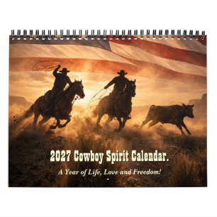 Calendario de vaquero occidental 2027 el año de lo