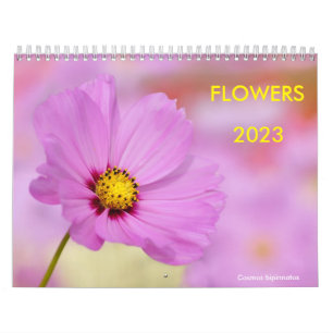 Calendario de varias flores