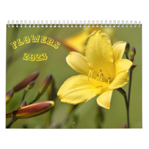 Calendario de varias flores