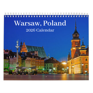 Calendario de Varsovia Polonia 2025