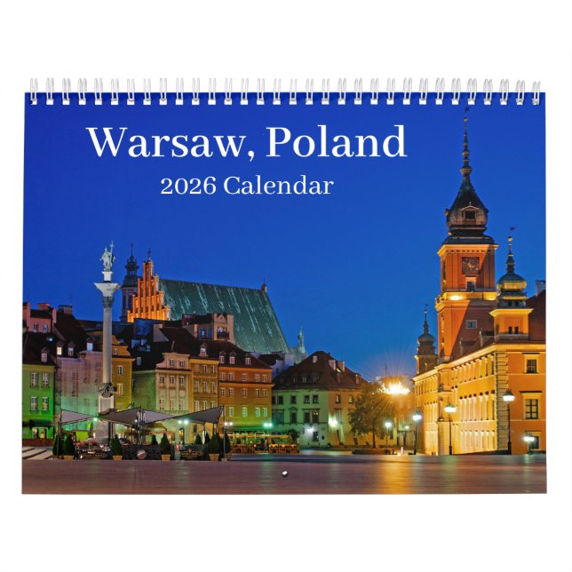 Calendario de Varsovia Polonia 2025 (Tapa)