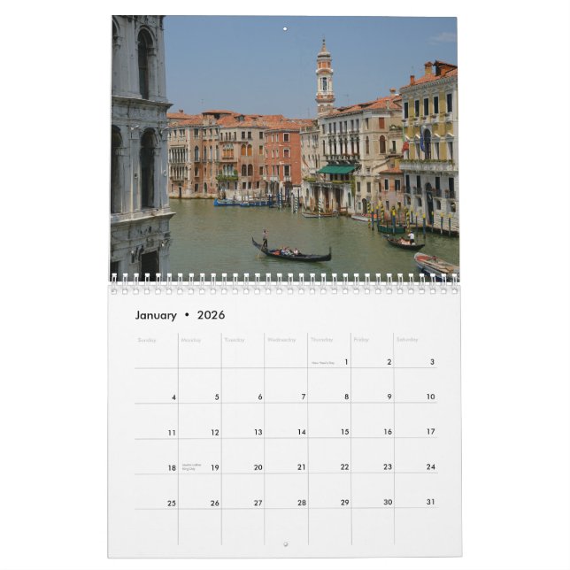 Calendario de Venecia (Jan 2026)