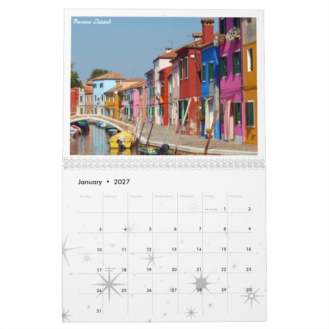 Calendario de Venecia (Jan 2027)