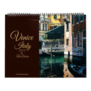 Calendario de Venecia Italia 2024 de DeCaro