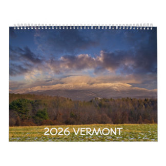 Calendario de Vermont 2026