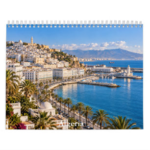 Calendario de viaje escénico de Argelia hermosa