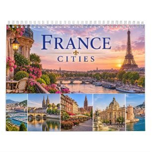 Calendario de viaje escénico de ciudades de Franci