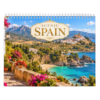 Calendario de viaje por España escénico