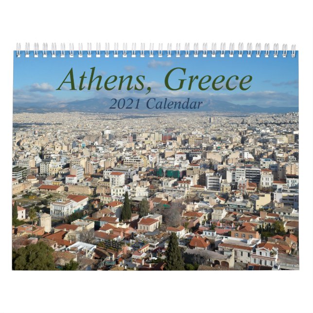 Calendario de viajes Atenas Grecia 2021 (Tapa)