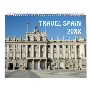 Calendario de viajes de España de 12 meses