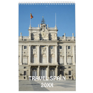 Calendario de viajes de España de 12 meses
