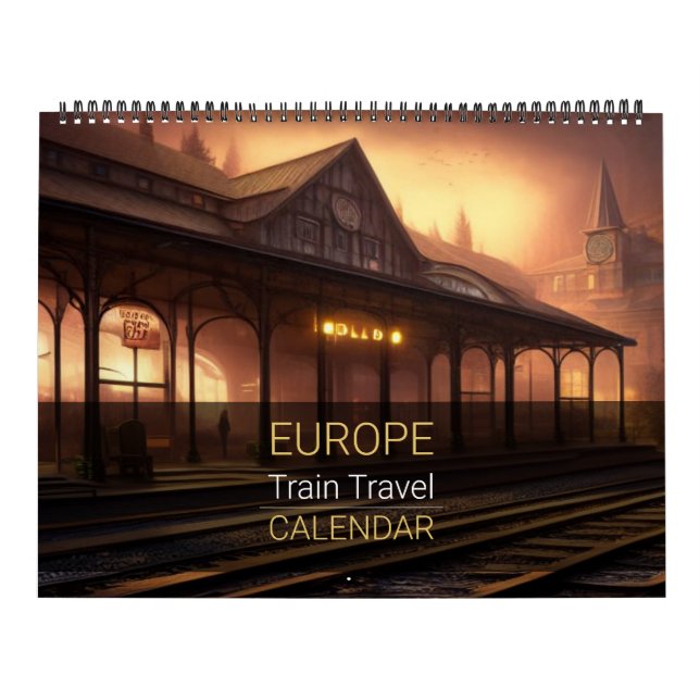 Calendario de viajes en tren de Europa (Tapa)